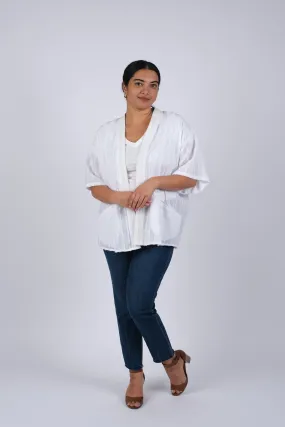 225043 White Chic Classic Cardigan