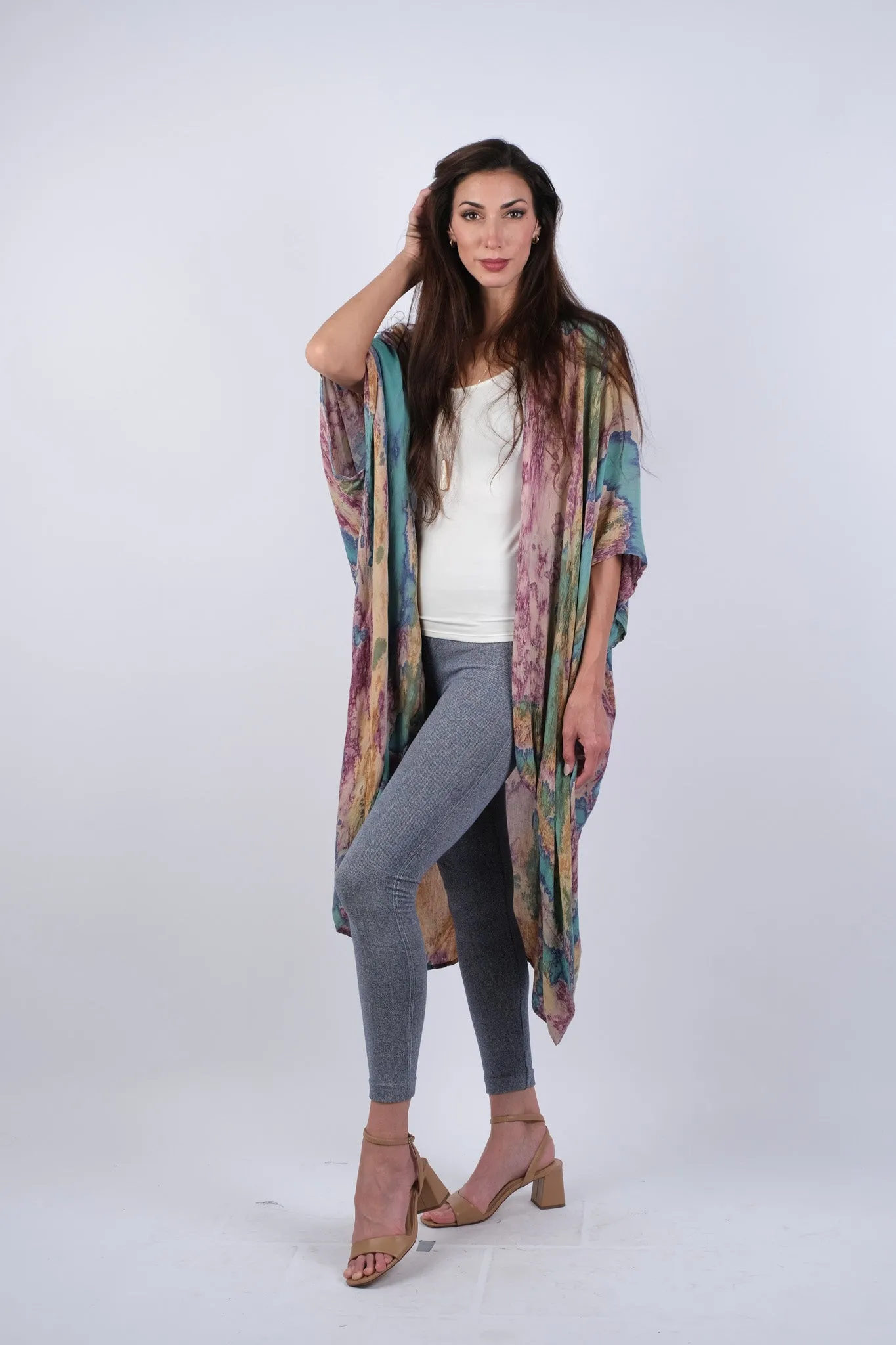 225048 Purple Haven Tie-Dye Cardigan