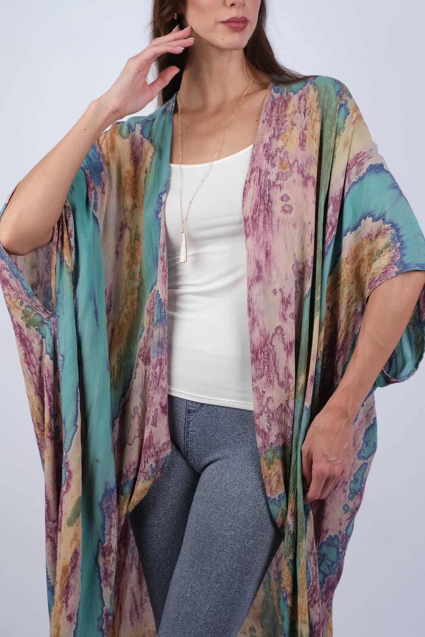 225048 Purple Haven Tie-Dye Cardigan