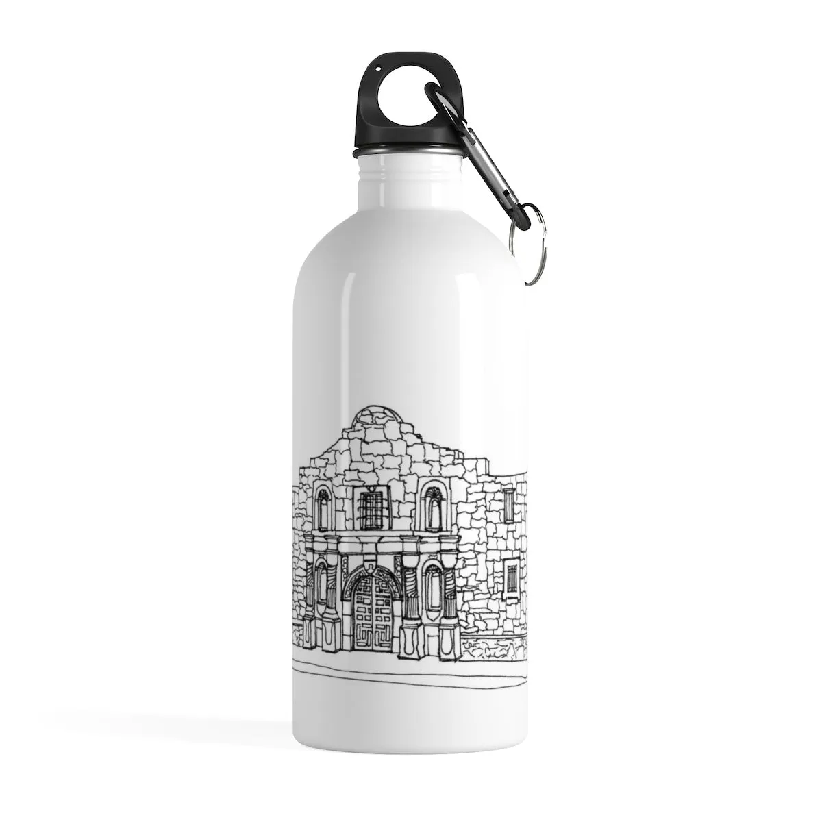 Alamo Chapel - Stainless Steel Water Bottle