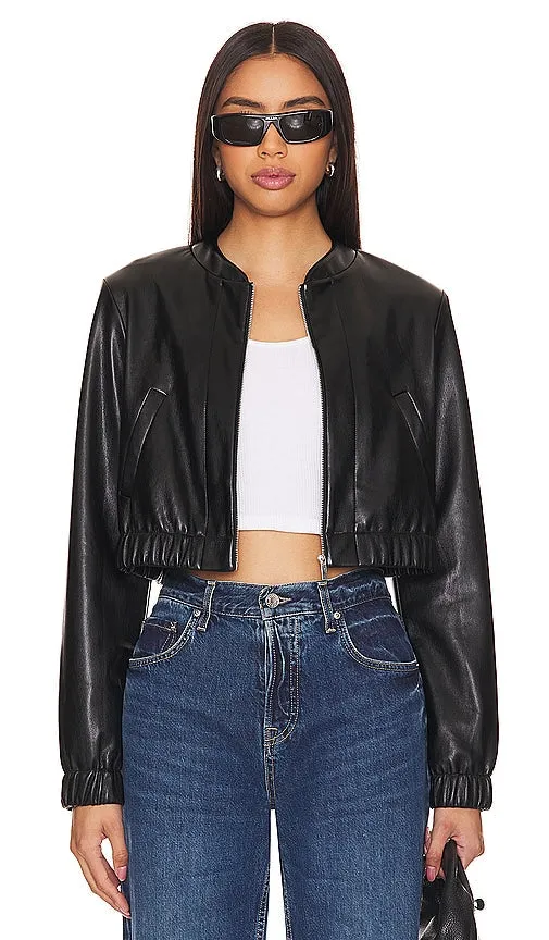 Amanda Uprichard X Revolve Pratt Jacket in Black