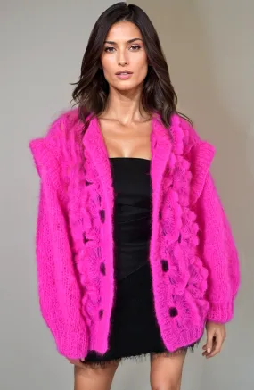 Belle cardigan Neon pink