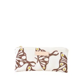 Brown Luna Pencil Zip Pouch