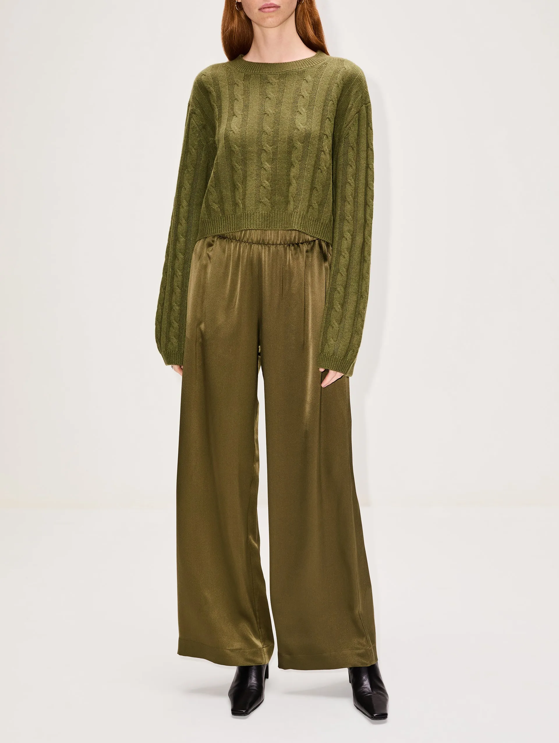 Brynn Wide Leg Pull On Pant