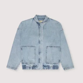 Chios Woman's Bomber | Bleach Denim