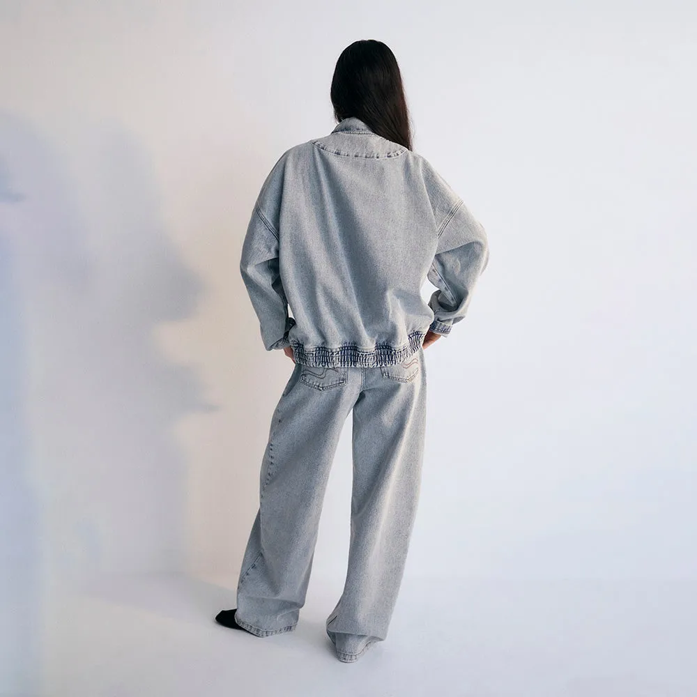 Chios Woman's Bomber | Bleach Denim