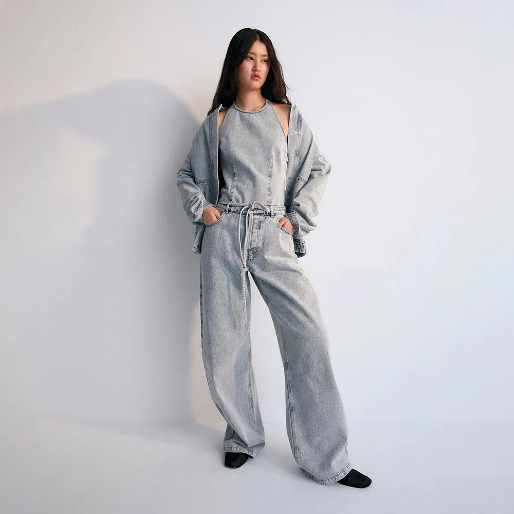 Chios Woman's Bomber | Bleach Denim