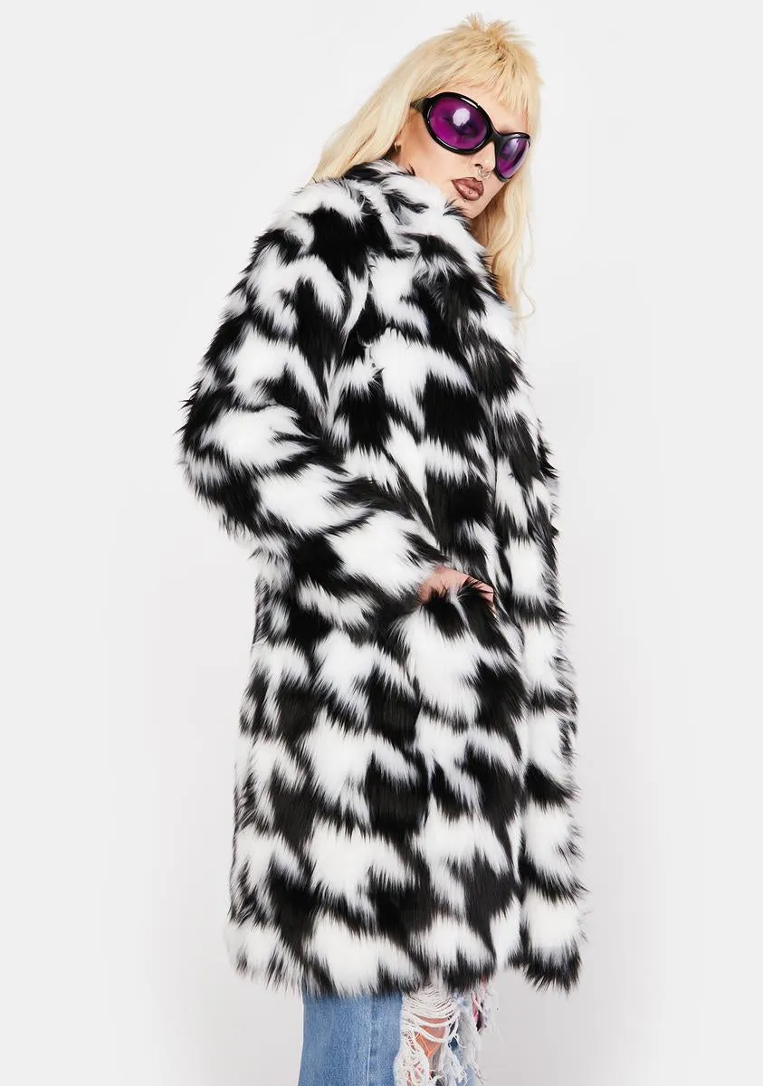 Conflict Of Interest Faux Fur Coat