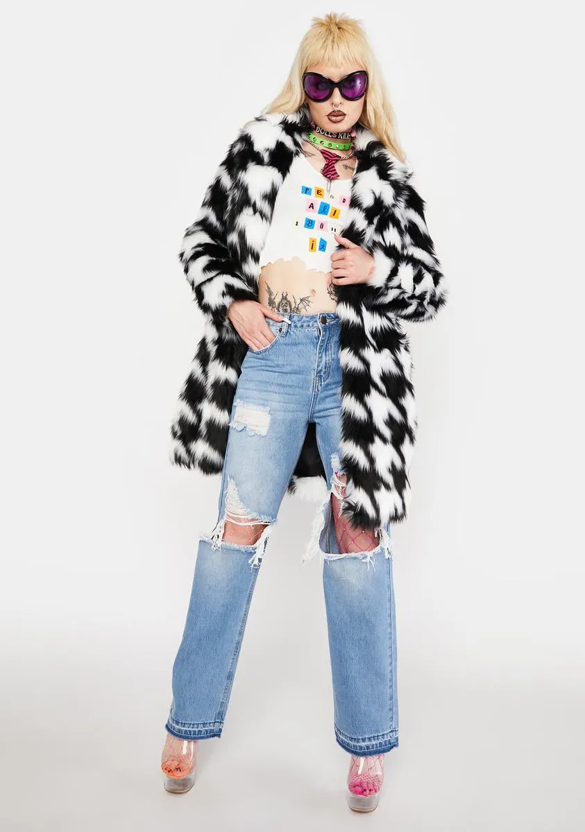 Conflict Of Interest Faux Fur Coat