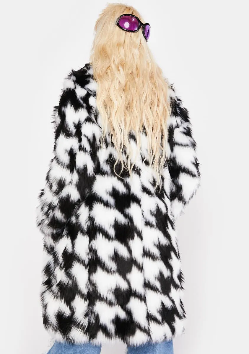Conflict Of Interest Faux Fur Coat