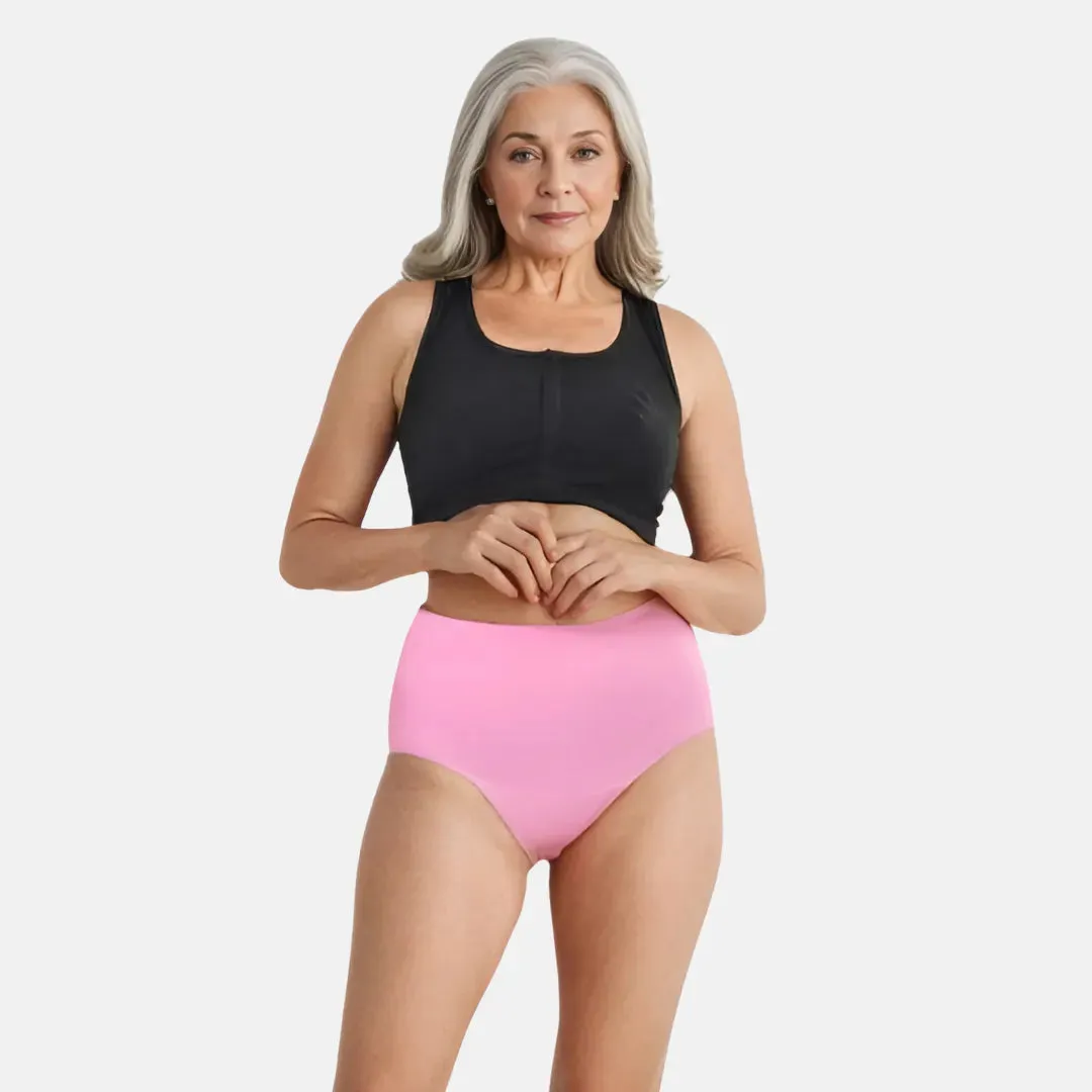 Cotton Panties For Elderly Women | High Waist | Brief Cut | Full Hip & Back Coverage | Offers Belly & Back Support | Flattens Belly & Covers Muffin Top | Friction & Rash Free