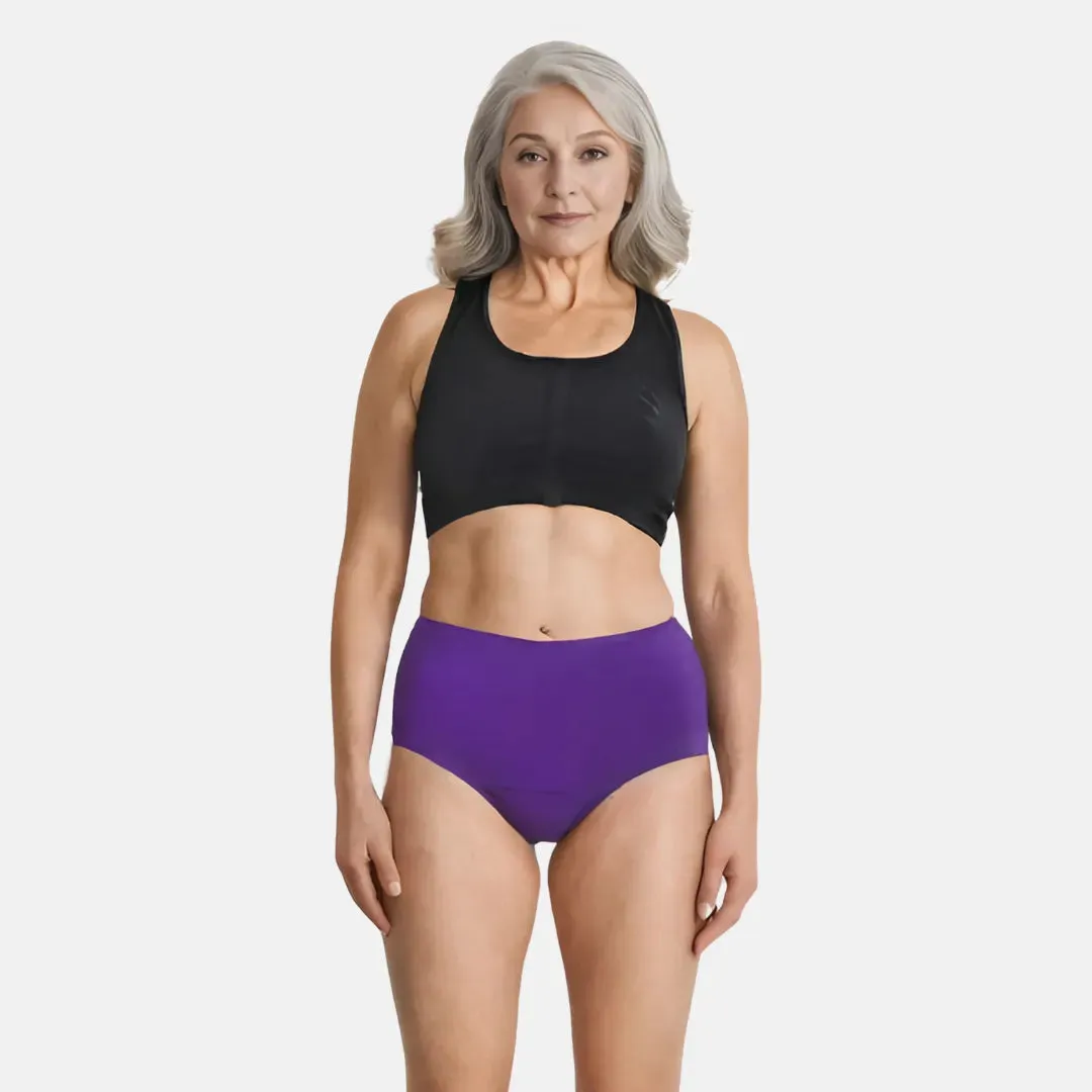 Cotton Panties For Elderly Women | High Waist | Brief Cut | Full Hip & Back Coverage | Offers Belly & Back Support | Flattens Belly & Covers Muffin Top | Friction & Rash Free