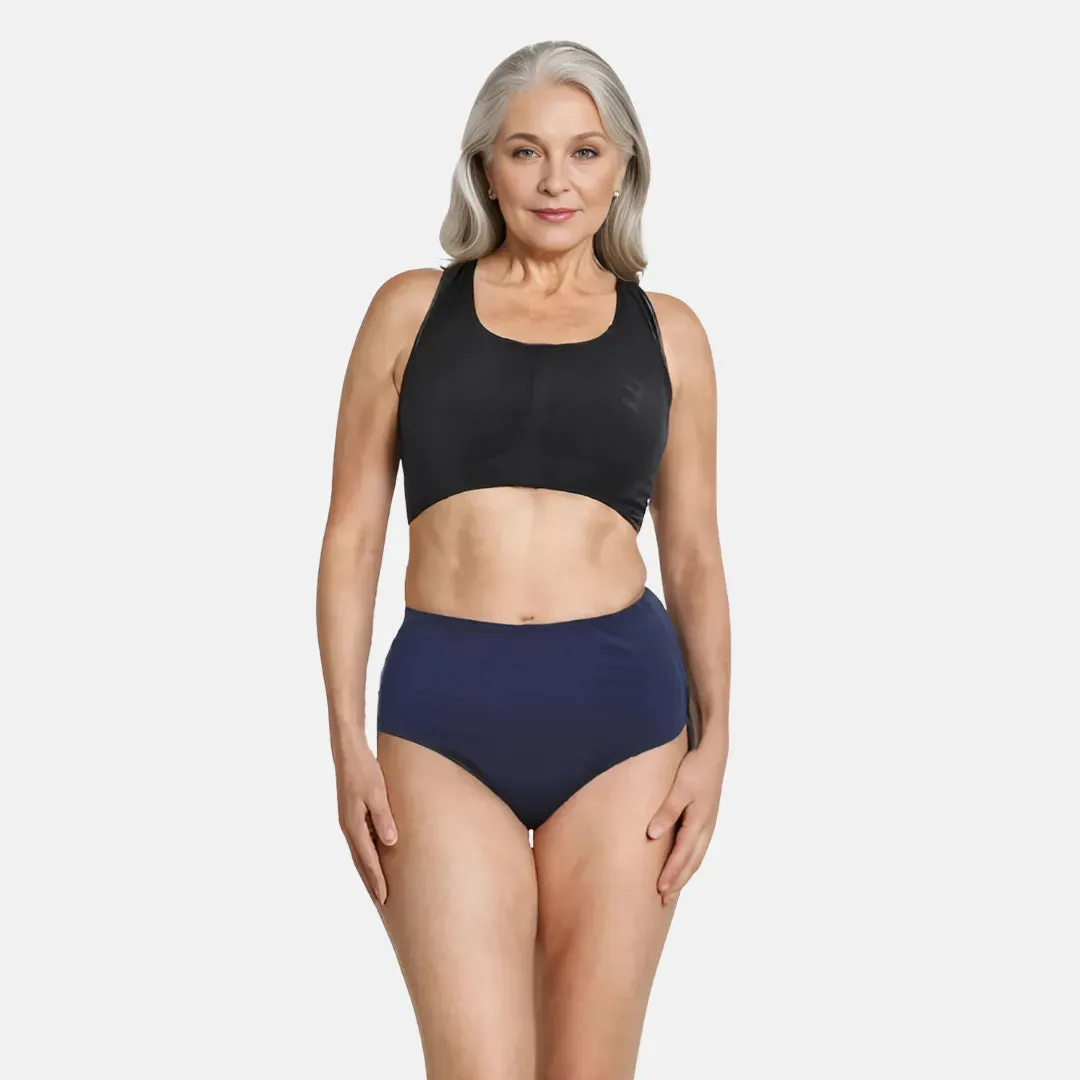 Cotton Panties For Elderly Women | High Waist | Brief Cut | Full Hip & Back Coverage | Offers Belly & Back Support | Flattens Belly & Covers Muffin Top | Friction & Rash Free