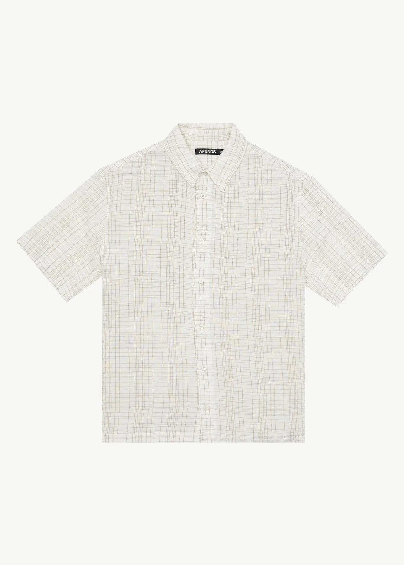 CRISS CROSS HEMP SHORT SLEEVE SHIRT | TAUPE