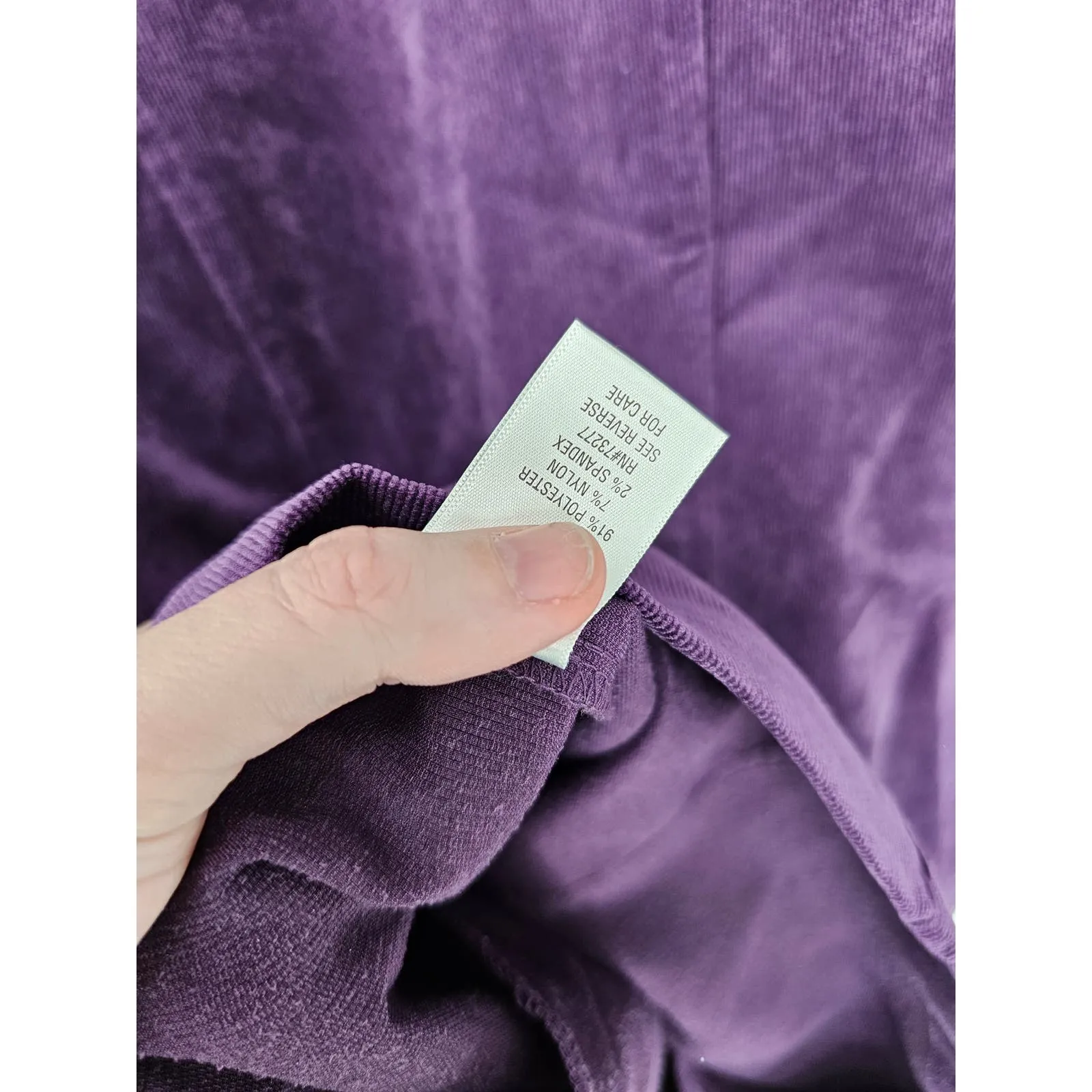 Croft & Barrow Womens Sz 1X Purple Corduroy Shacket Shirt Jacket Button Up