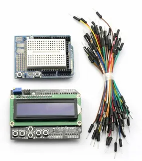 [Discontinued] SainSmart LCD Keypad Shield   SainSmart Prototype Shield(with Breadboard Jump Wires)