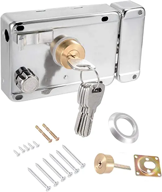 Door Hardware - Home Safety Vertical Keyway Cylinder Deadbolt Rim Lock Set