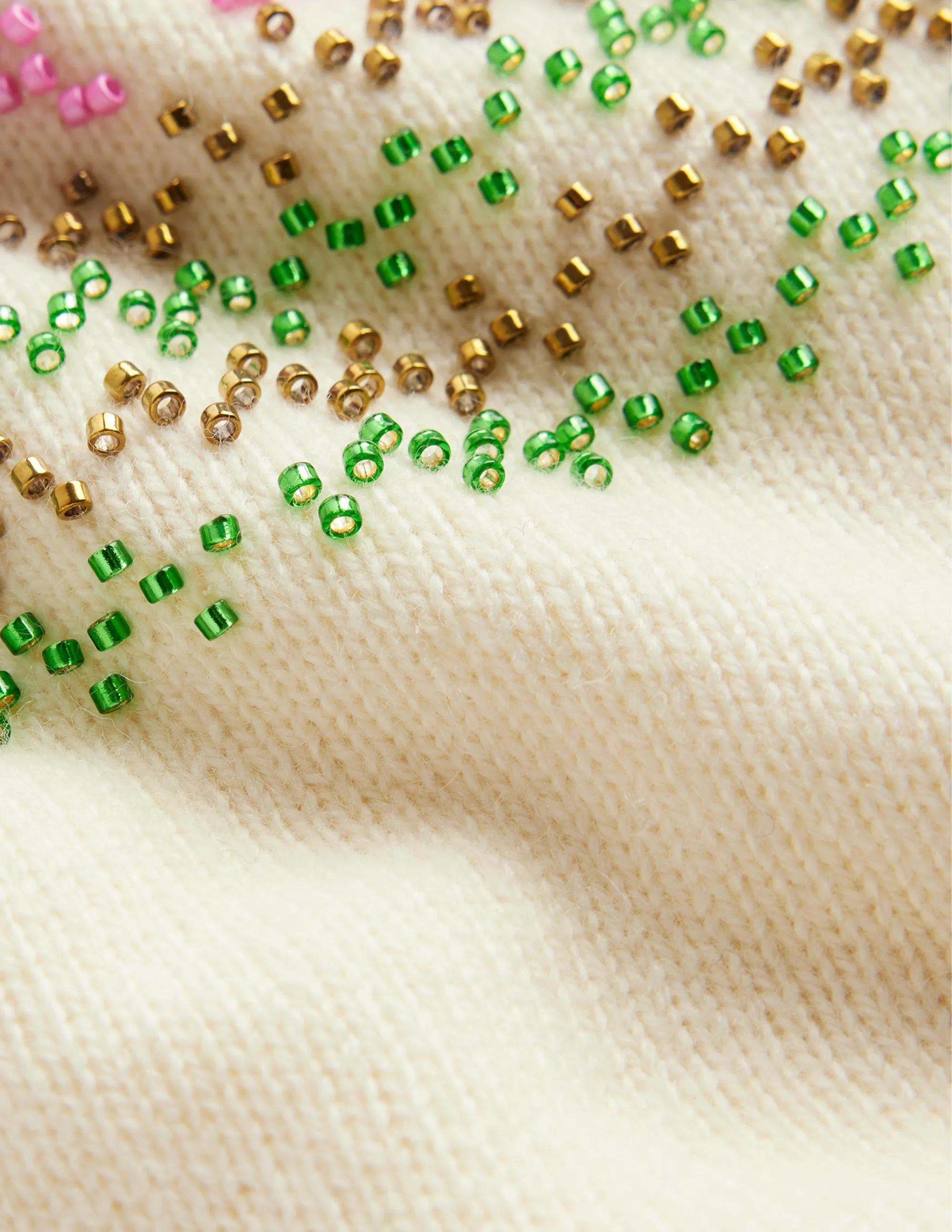 Embellished Yoke Jumper-Ivory