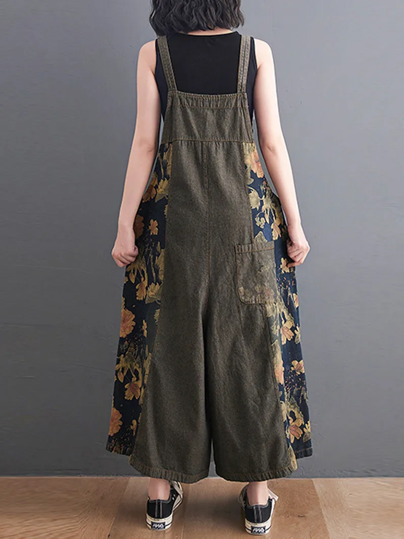 Find Your Way Printed Overall Dungaree