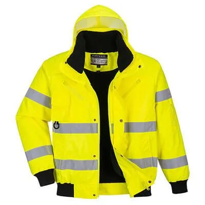 Hi-Vis 3-in-1 Bomber Jacket - All Sizes