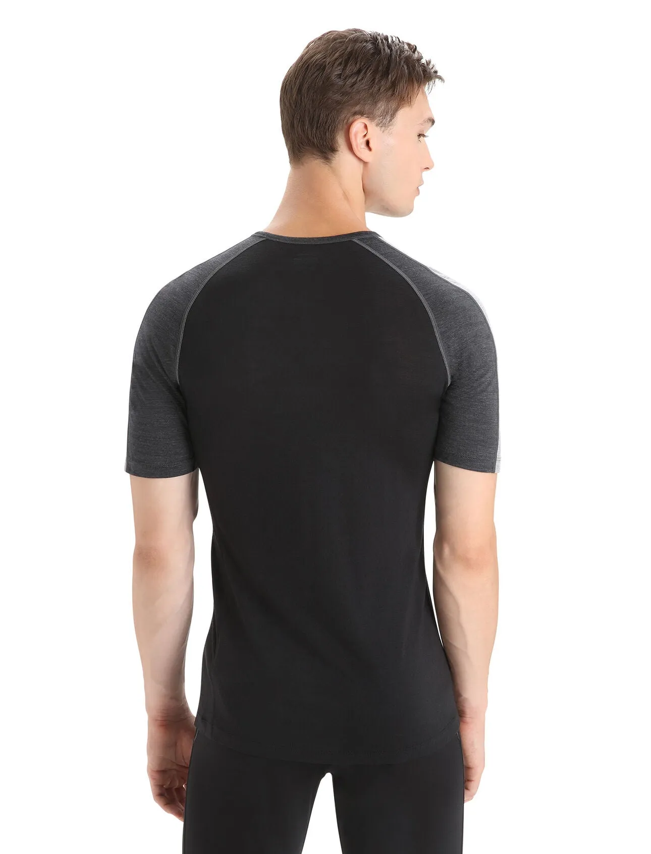 Icebreaker 125 ZoneKnit SS Crewe (Men's) Jet Heather