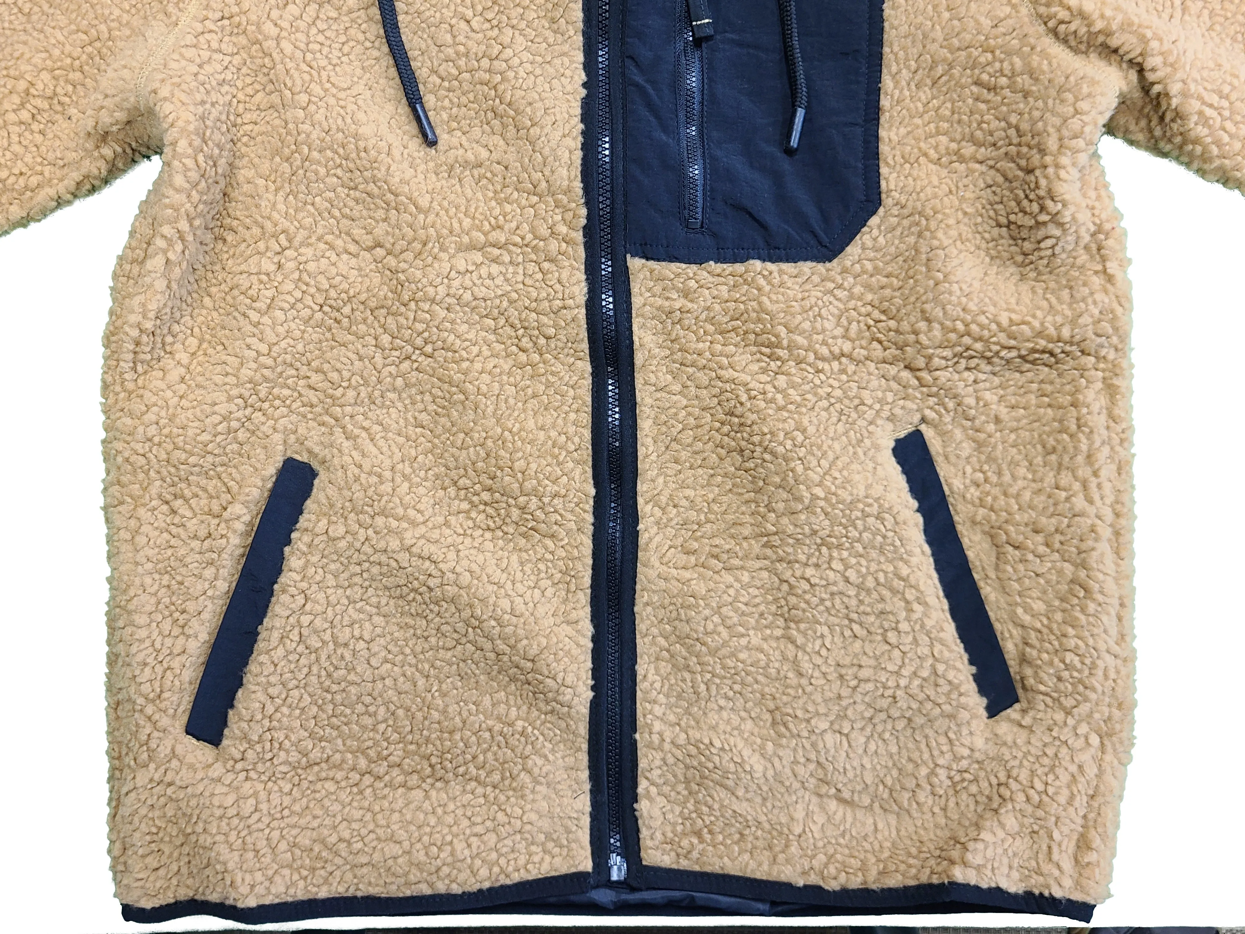 Jack & Jones Men's Brown Jacket Authentic Sherpa Teddy Fleece (S05)