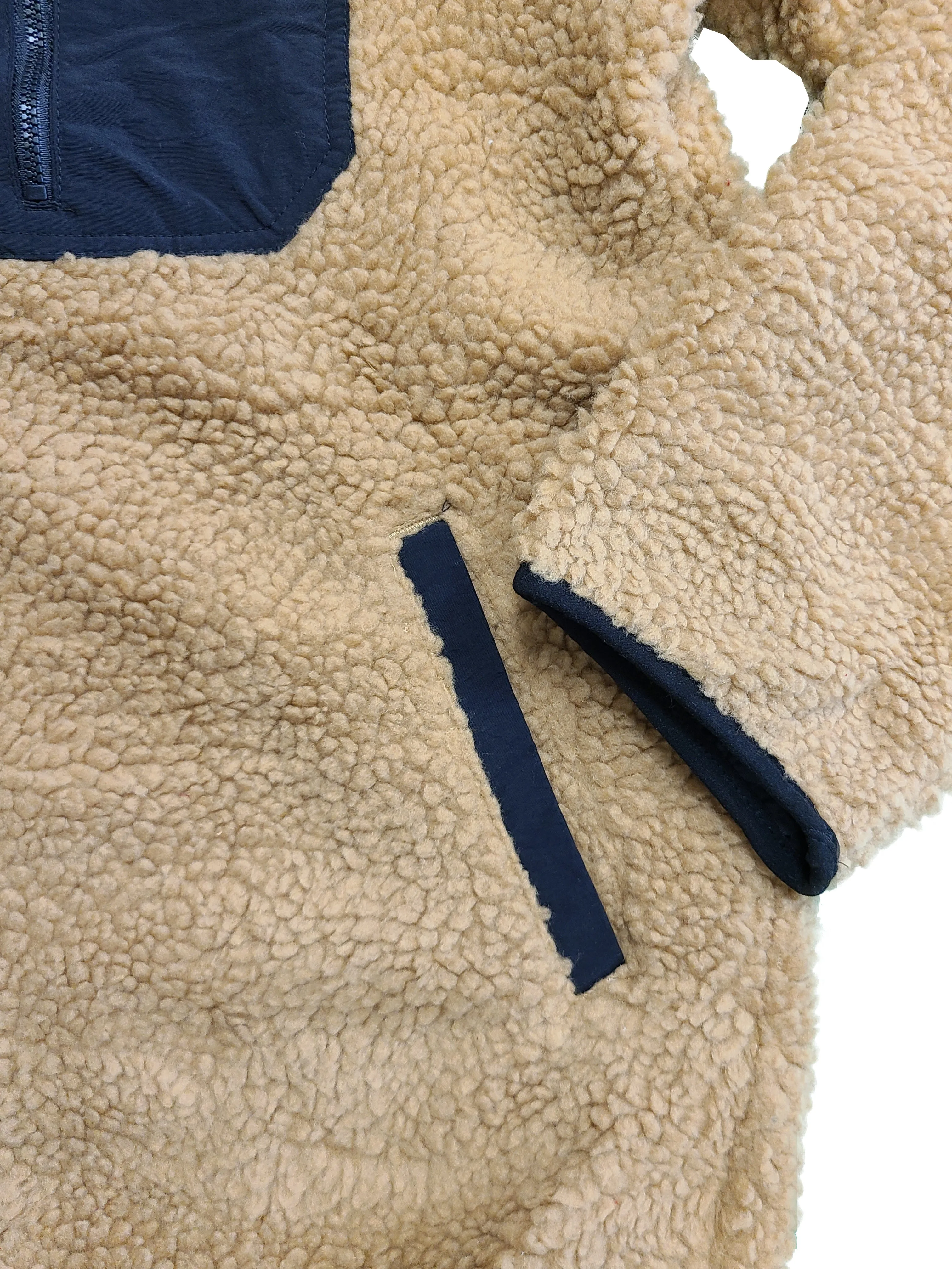 Jack & Jones Men's Brown Jacket Authentic Sherpa Teddy Fleece (S05)