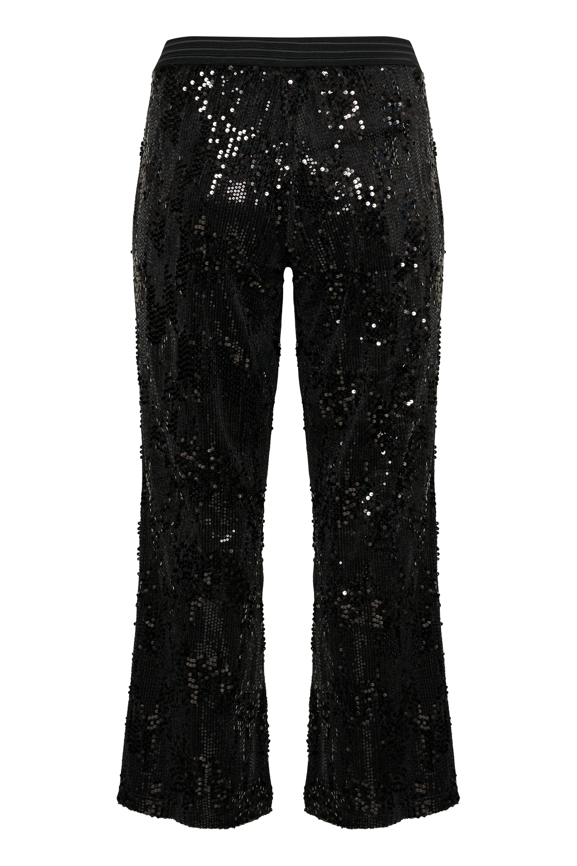 Kaffe Curve Nicoleen Sequin Trousers in Black