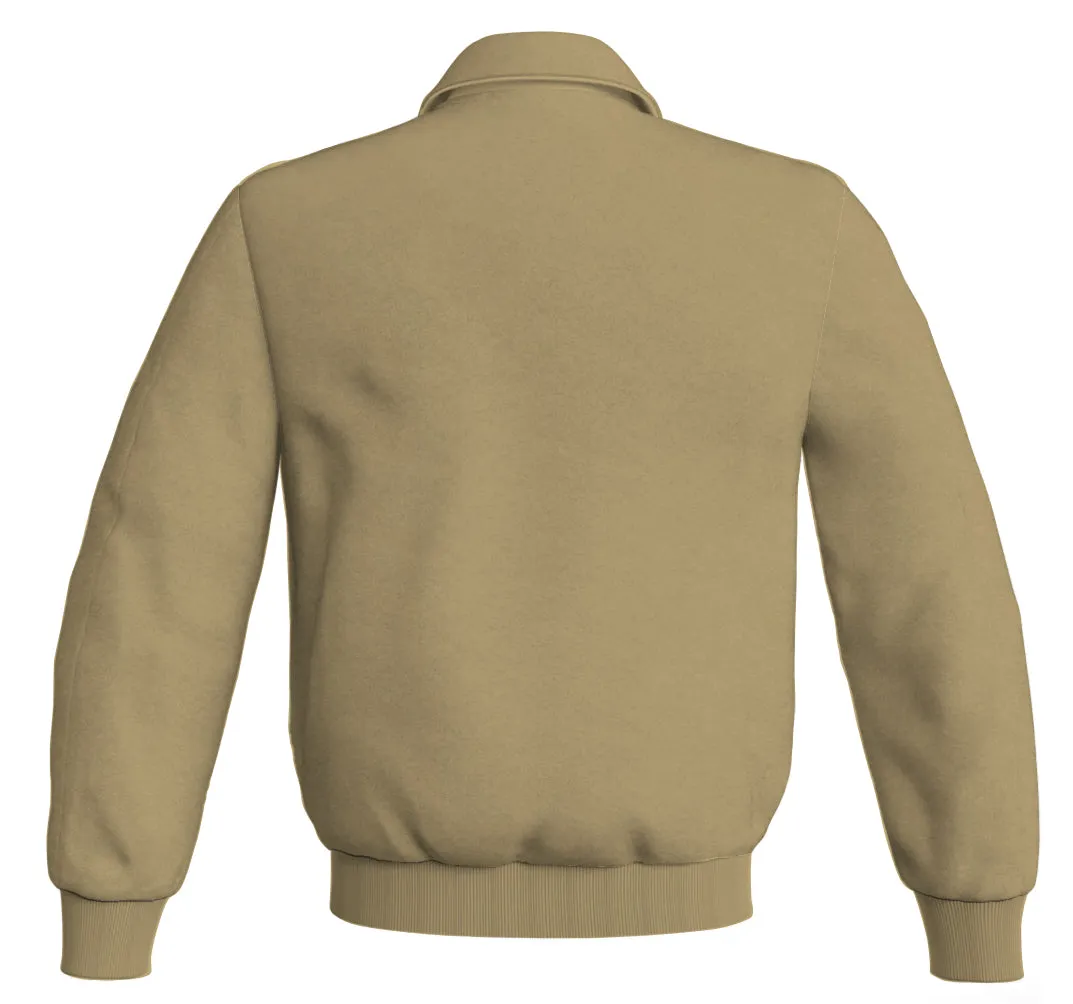 Letterman Baseball Bomber Classic Satin Jacket Sports Wear Cream