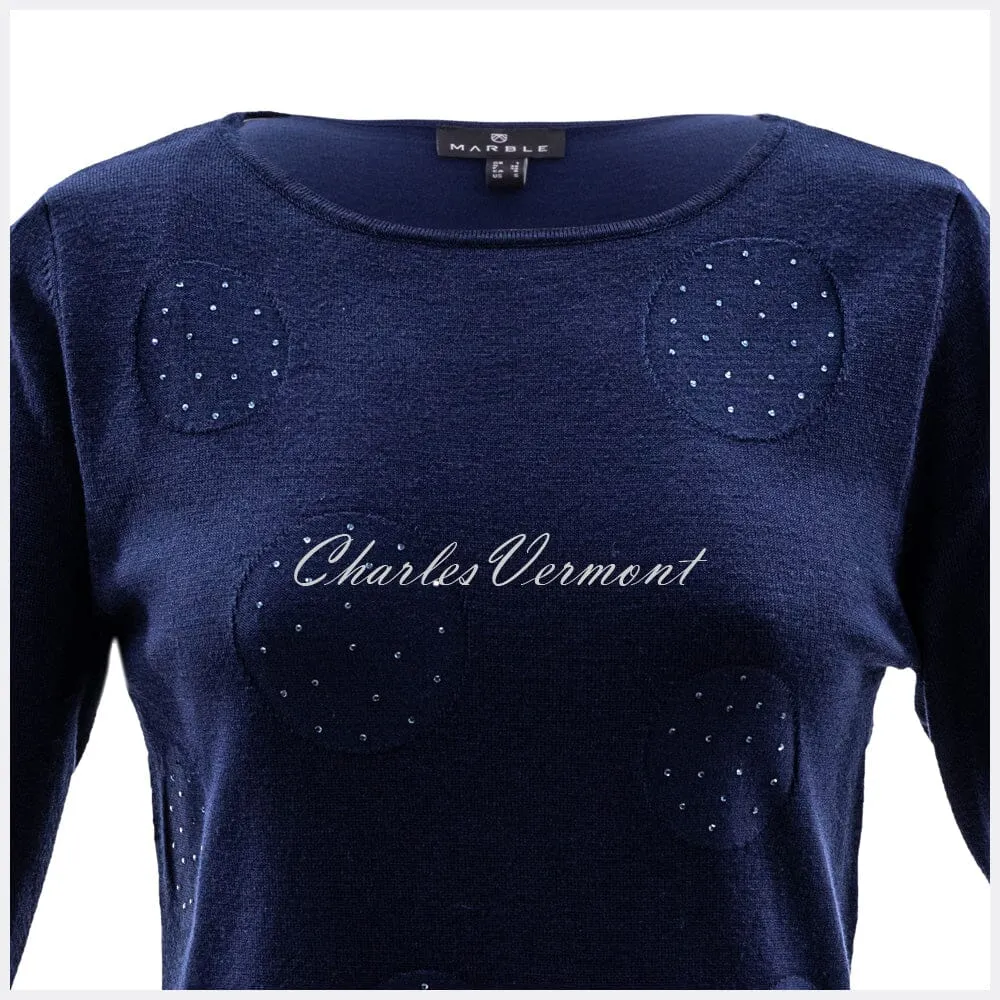 Marble Sweater – Style 5833-103 (Navy)