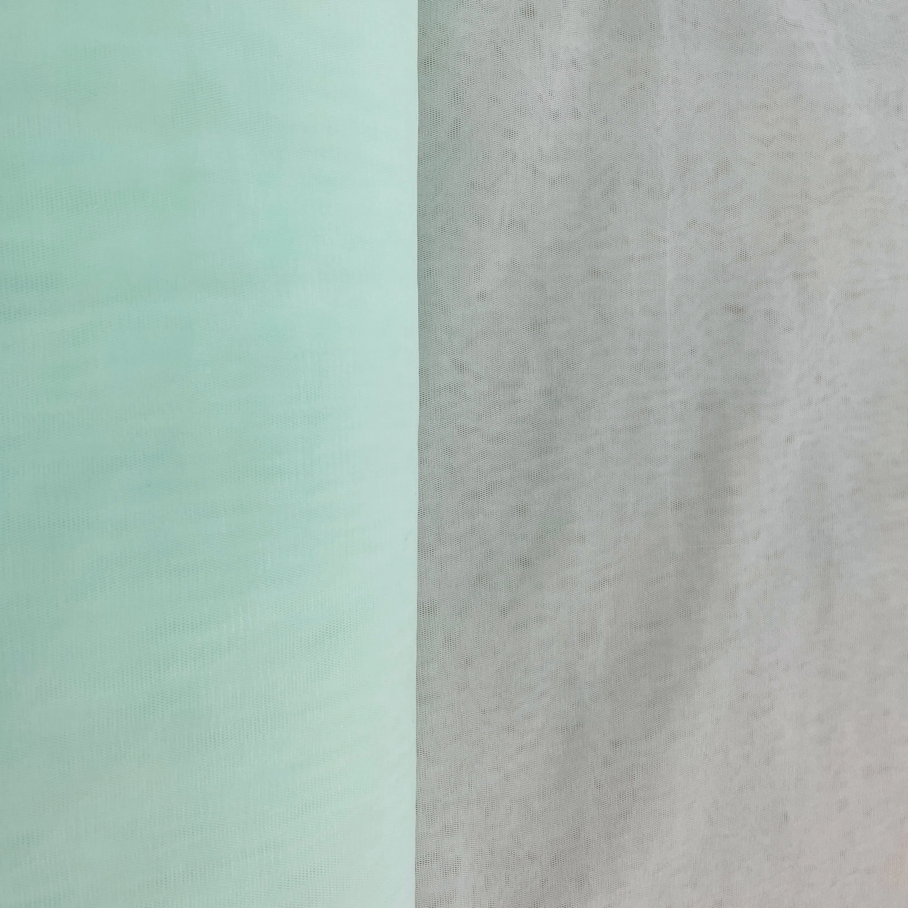 Mint Green Solid Net Fabric