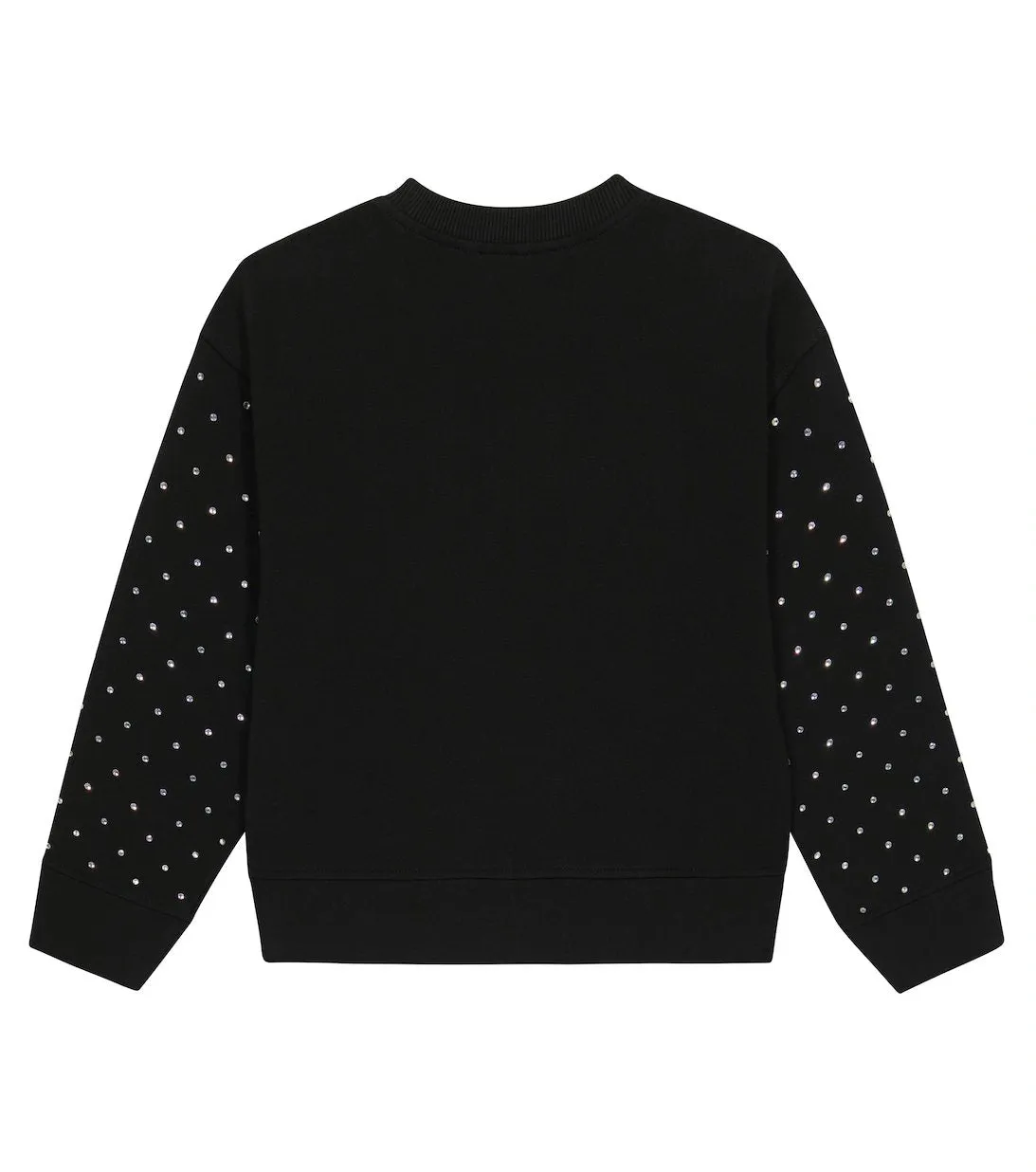 MOSCHINO KIDS - TEDDY LOGO RHINESTONE SWEATSHIRT