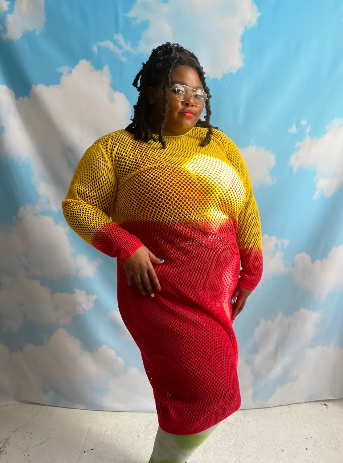 NBNW - Birds of Paradise Mesh Dress