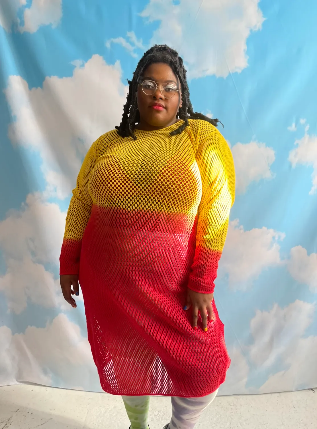 NBNW - Birds of Paradise Mesh Dress