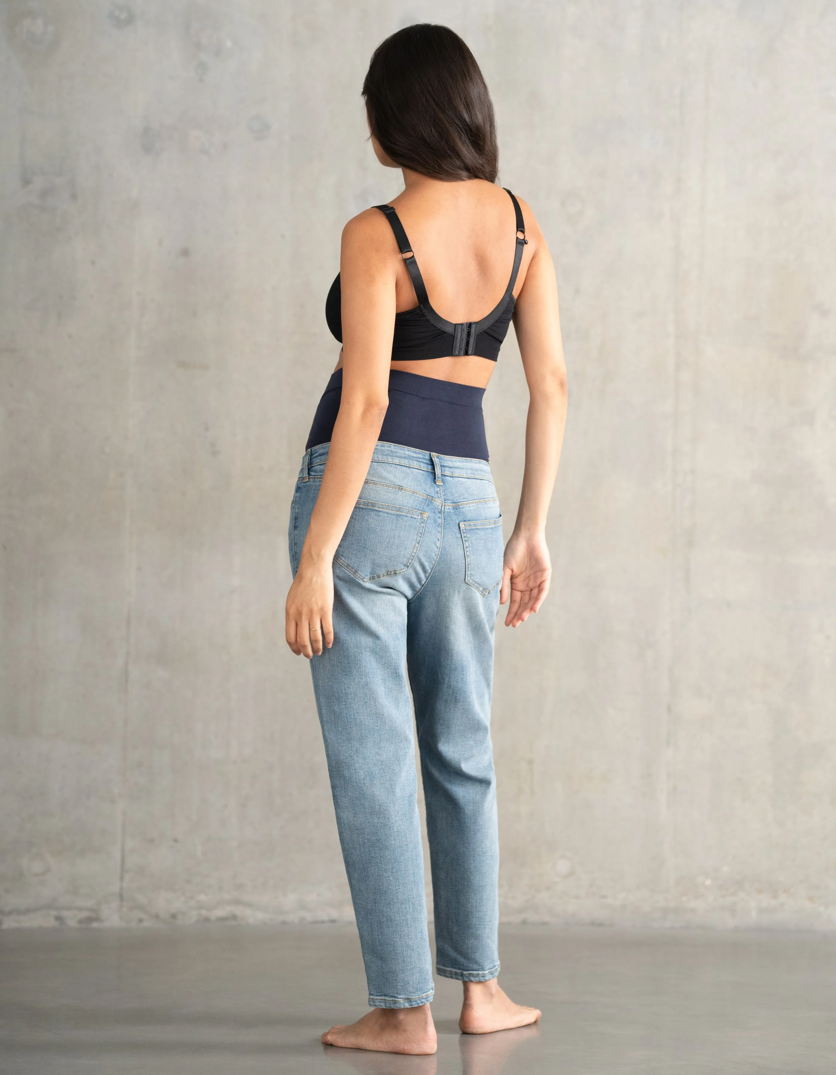 Organic Cotton Tapered Maternity Jeans