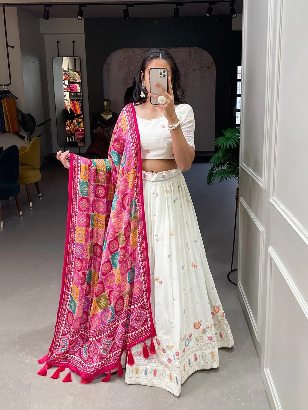 Party Wear Gaji Silk Lehenga Choli