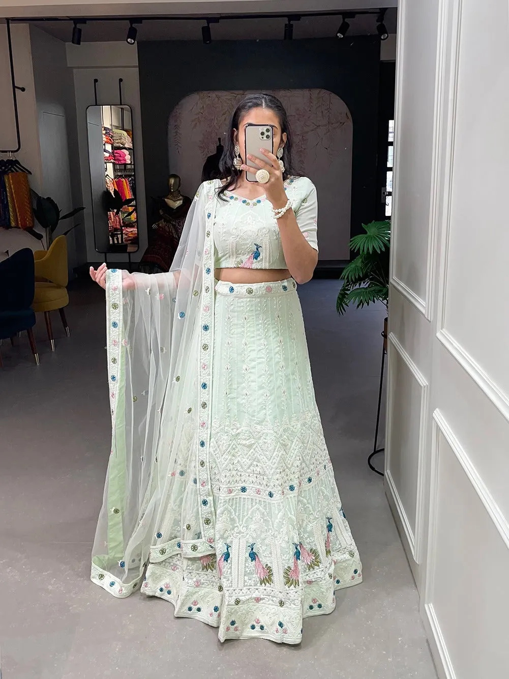 Party Wear Gaji Silk Lehenga Choli