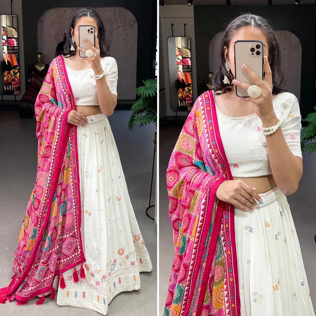 Party Wear Gaji Silk Lehenga Choli