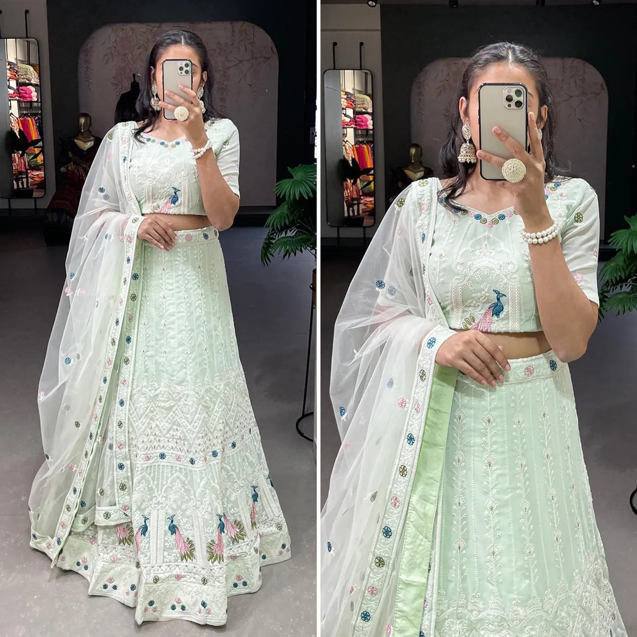 Party Wear Gaji Silk Lehenga Choli