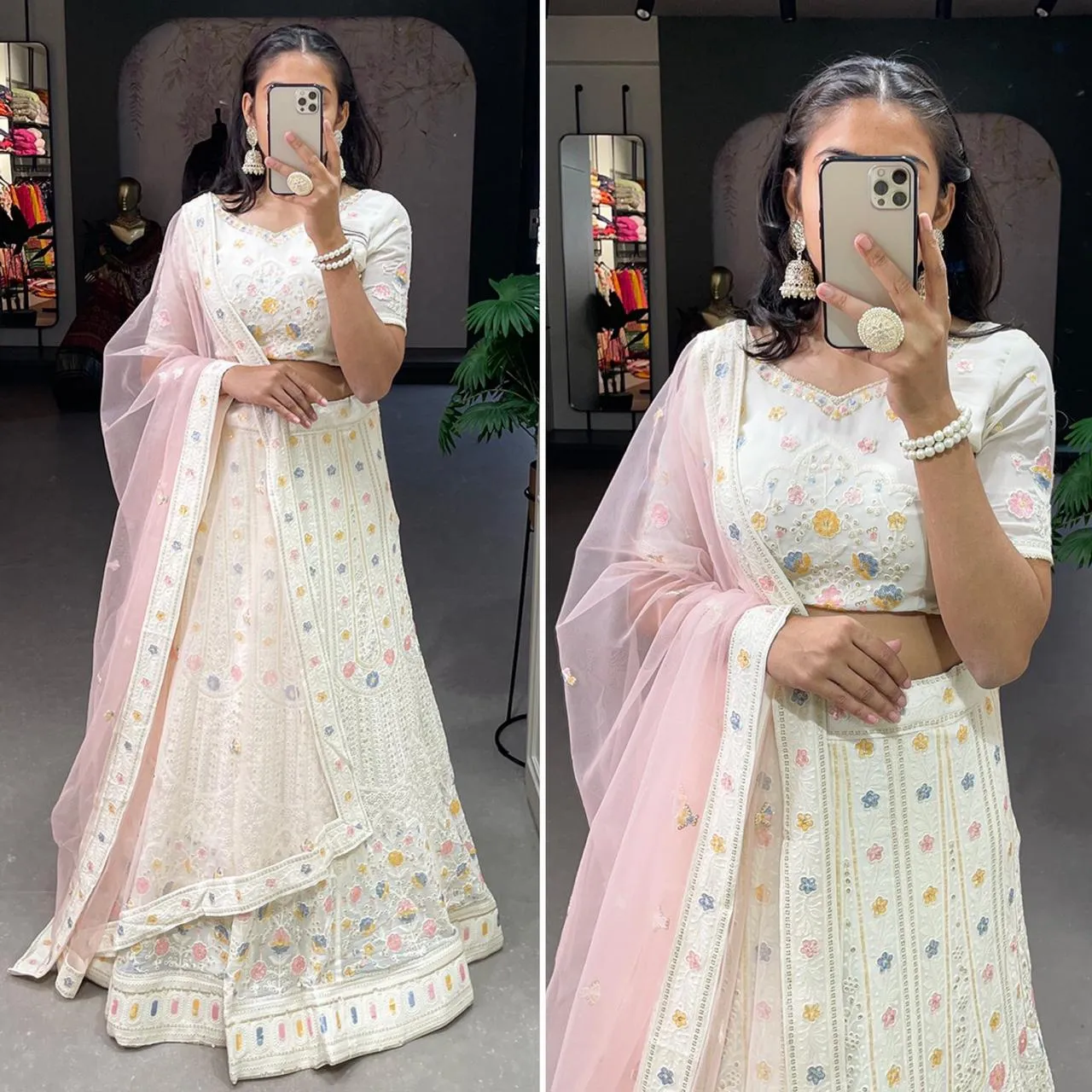Party Wear Gaji Silk Lehenga Choli