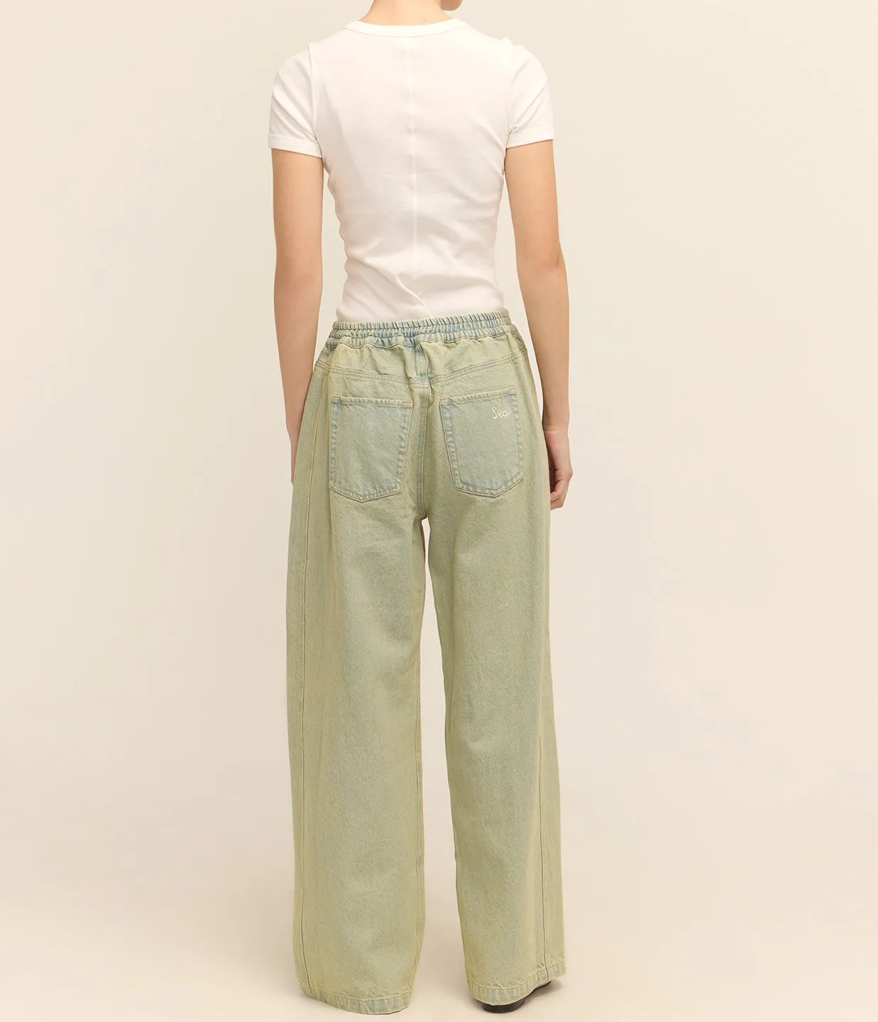 Perlette Denim Pants in Blue