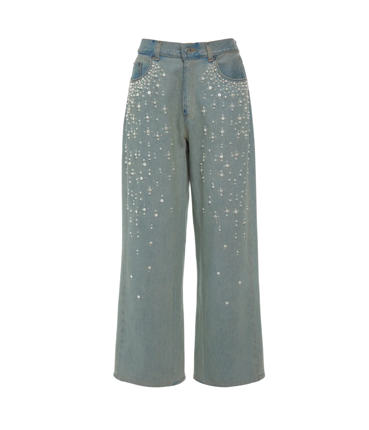 Perlette Denim Pants in Blue