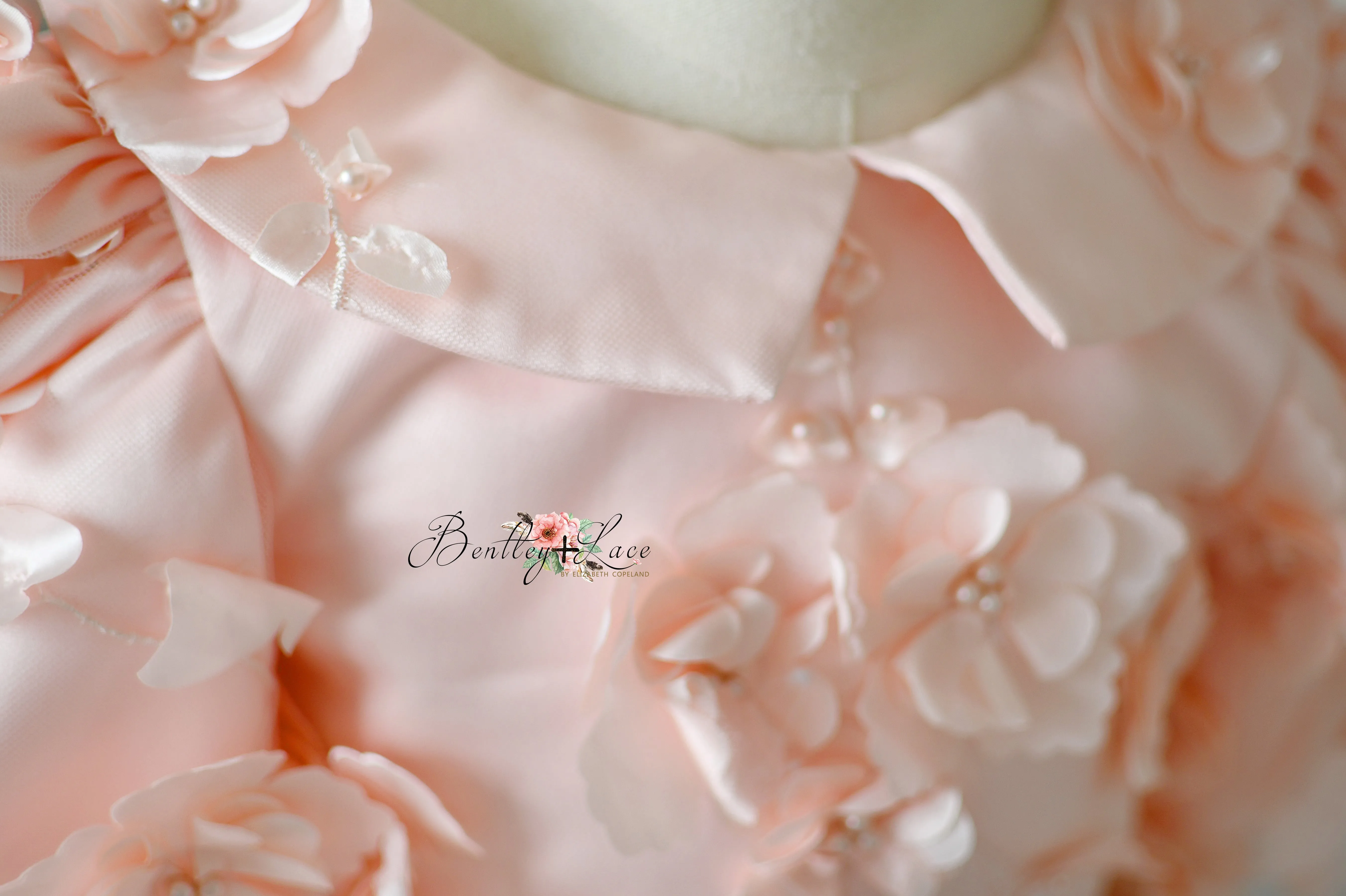 "Rosette Reverie" - Floor length gown with detachable bodice (7Year - 8 Year)