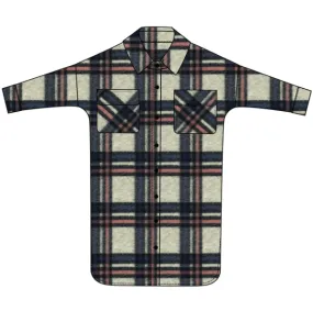 RD Style - Ladies Woven Coat | Blue Brushed Plaid