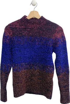 River Island Multicolour Metallic Jumper UK 8