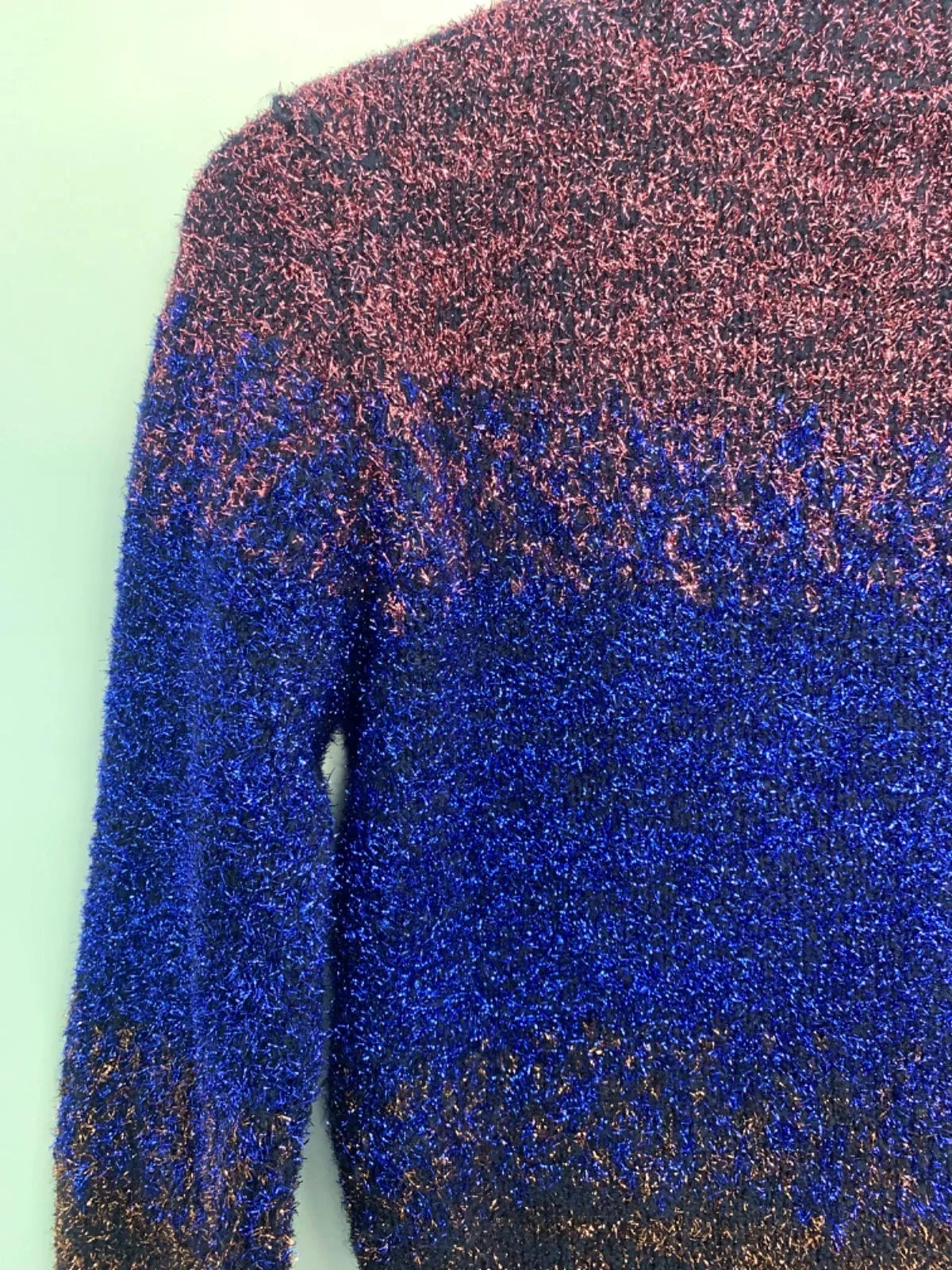 River Island Multicolour Metallic Jumper UK 8
