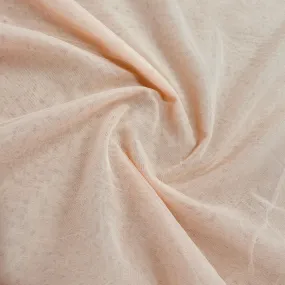 Salmon Pink Solid Net Fabric