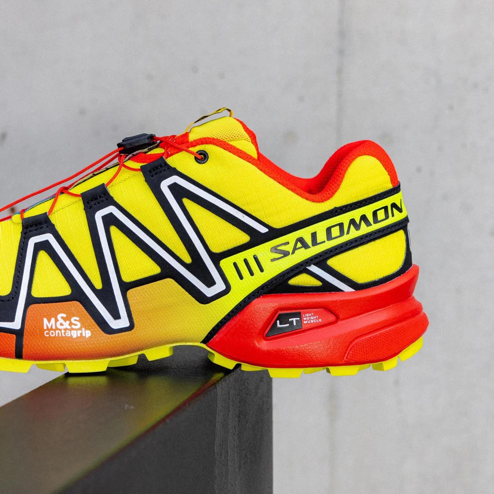Salomon Speedcross 3 Sulphr Spring/High Risk Red/Black L47493600
