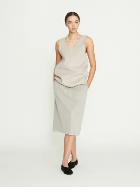 Short Skirt in Slate Grey