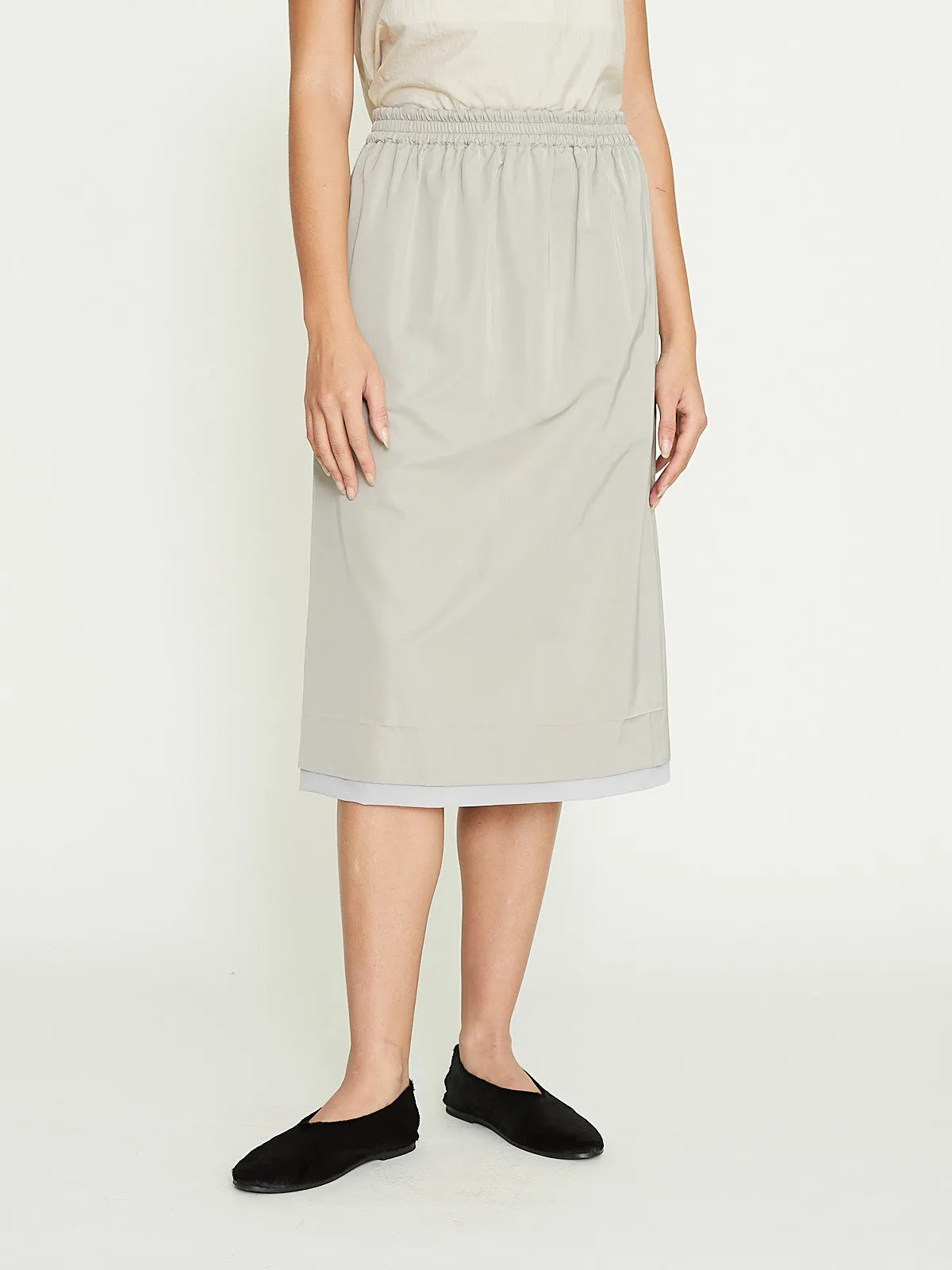 Short Skirt in Slate Grey